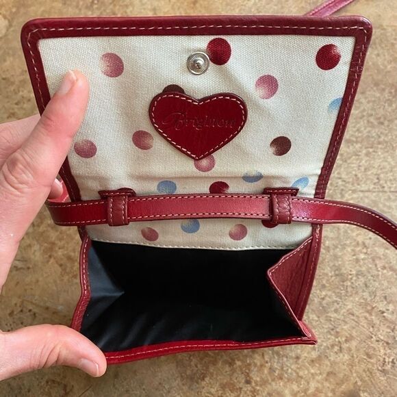 Brighton heart print canvas crossbody wallet - Picture 6 of 9